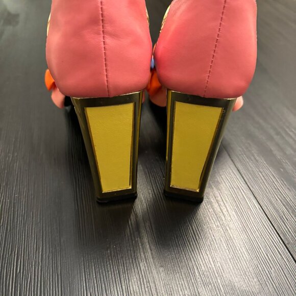 Colorful High Heel Sandals – EU 39 / US 8.5–9 – Worn Once – Bold & Trendy - Picture 2 of 5